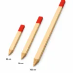 Tri rôzne dĺžky kolíkov